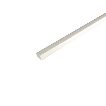 Lasilista Dione valkoinen muovi 14 x 10 x 2000 mm