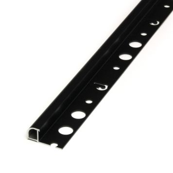 Laattalista Dione Pyöreä Carbon Black 12 mm 2,7 m