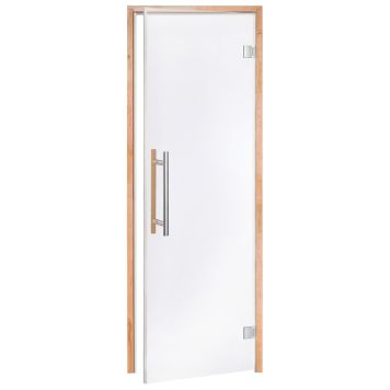 Saunanovi Andres Benelux kirkas leppäkarmilla, eri kokoja