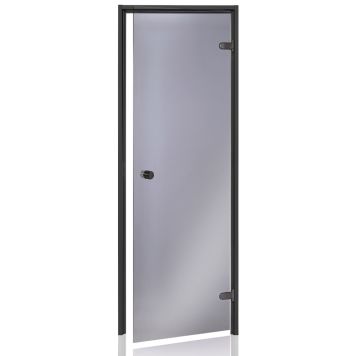 Höyrysaunanovi Andres AU Black harmaa lasi 7 x 19