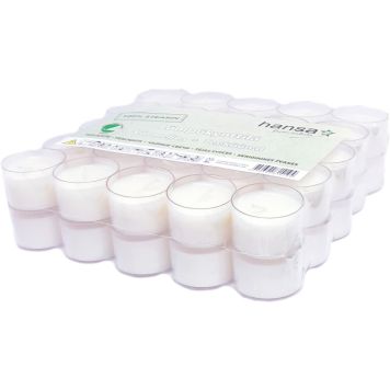 Lämpökynttilä Hansa valkoinen 8 h 50 kpl/pkt