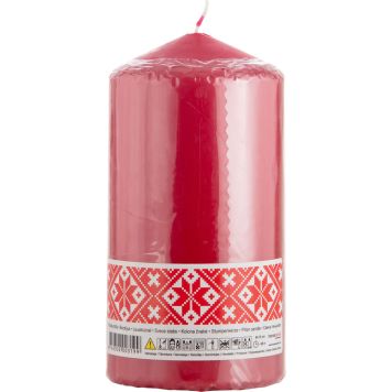 Pöytäkynttilä 8 x 15 cm punainen