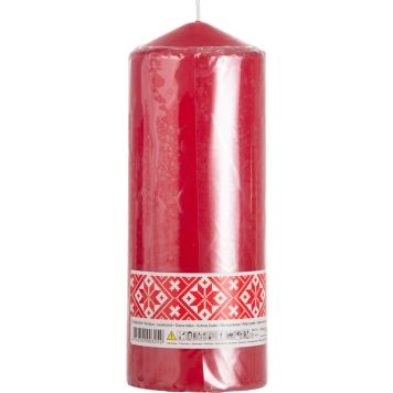 Pöytäkynttilä 8 x 20 cm punainen