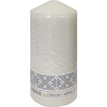 Pöytäkynttilä 8 x 15 cm beige