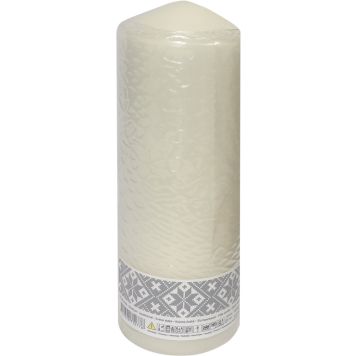 Pöytäkynttilä 8 x 20 cm beige