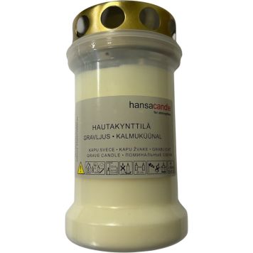 Hautakynttilä 55 h valkoinen