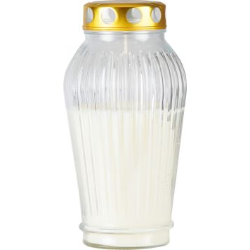 Lasihautakynttilä 120 h kirkas