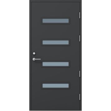 Ulko-ovi Kaskipuu FE3 Thermo Tummanharmaa 10 x 21