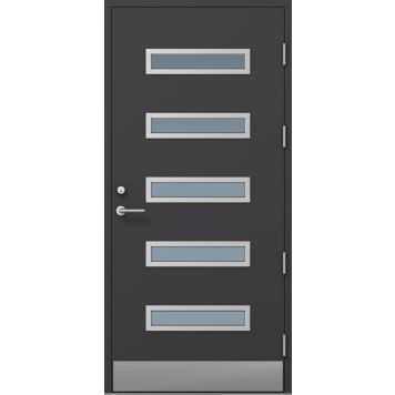 Ulko-ovi Kaski Design Ounas Thermo Tummanharmaa