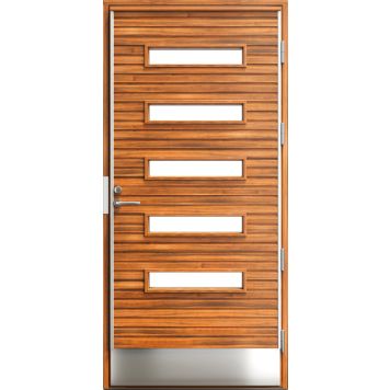 Ulko-ovi Kaski Puudesign Kero Pähkinä