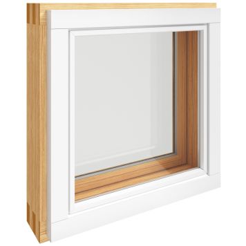 Tuuletusikkuna Kaski MSEA Valkoinen alasaranointi