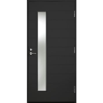 Ulko-ovi Kaski Classic UOL20 Thermo musta vasen 10 x 21