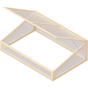 Minikasvihuone lavakaulukselle 120 x 80 x 42 cm natural