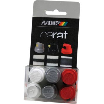 Suutinsetti 6 kpl Motip Spraymaaleille