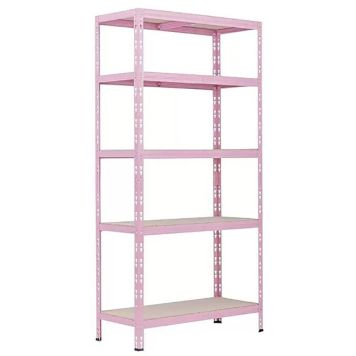 Varastohylly Regalux vaaleanpunainen 180 x 90 x 40 cm