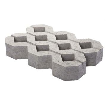 Reikälaatta Lakka Harmaa 400 x 600 x 100 mm