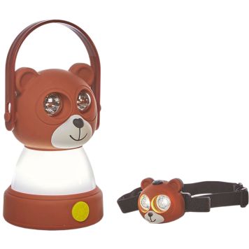 Lasten lyhty ja otsavalo Luxform Karhu