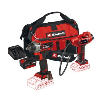 Renkaanvaihtosetti Einhell PXC + 4,0 Ah akku