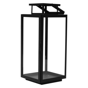 Lyhty Della musta 17 x 17 x 41 cm