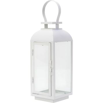 Lyhty Fiia valkoinen 31,5 x 12 x 12 cm