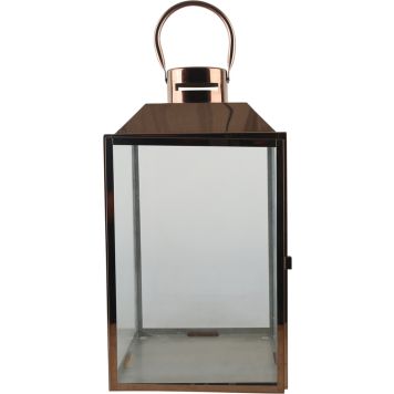 Lyhty Gemma 22 x 22 x 42 cm ruusukulta