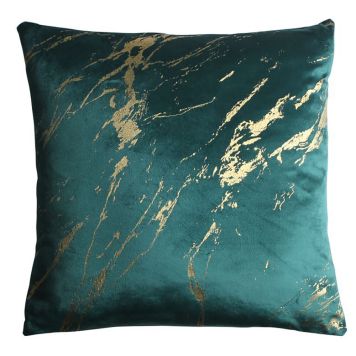 Koristetyyny Storm beige/kulta 45 x 45 cm Vihreä