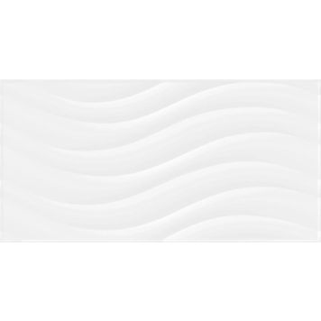 Seinälaatta Palazzo Snowwhite Wave 30 x 60 cm