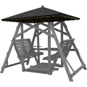 Keinun aumakatto 236 x 200 cm vihreä