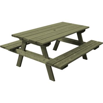 Pöytäryhmä Aleksi 180 x 150 cm vihreä