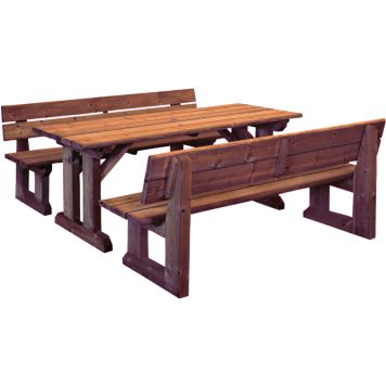 Pöytäryhmä Jämerä 150 x 79 cm ruskea