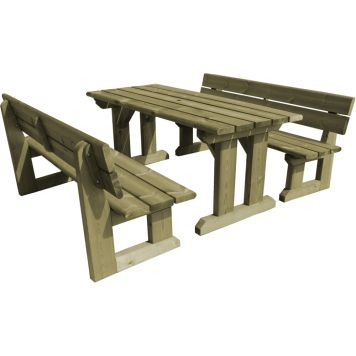 Pöytäryhmä Jämerä 180 x 79 cm vihreä