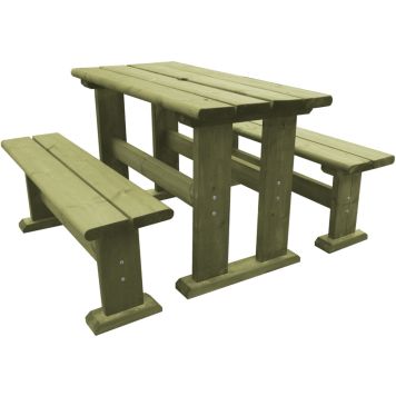Pöytäryhmä Saku 120 x 60 cm vihreä