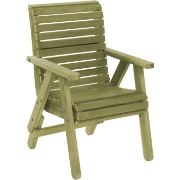 Tuoli Elli jatkojaloilla vihreä