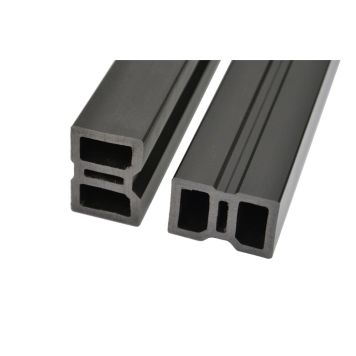 Komposiittirunkolauta PolarDeck WPC musta 58 x 35 x 3000 mm