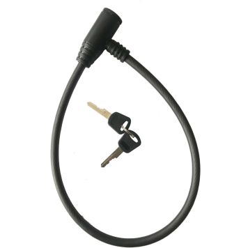 Vaijerilukko Cavo musta 65 cm