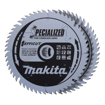 Pyörösahanterä Makita 165 x 20 mm Z-56 2 kpl
