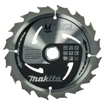 Pyörösahanterä Makita B-31930 165 x 20 x 2 mm Z-16