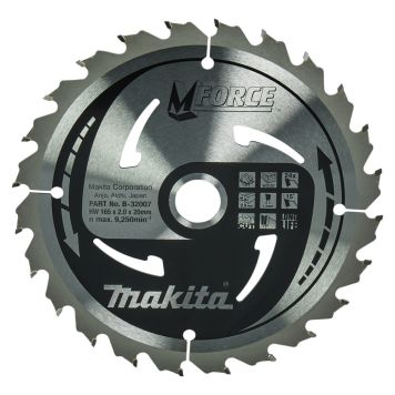 Pyörösahanterä Makita B-32007 165 x 20 x 2 mm Z-24