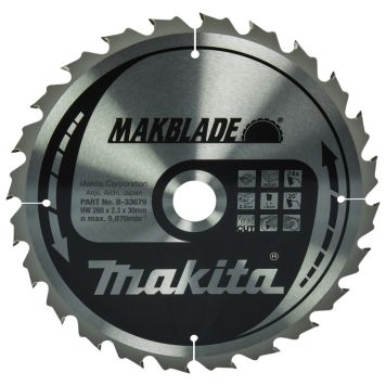 Pyörösahanterä Makita B-33679 260 x 30 x 2,3 mm Z-24