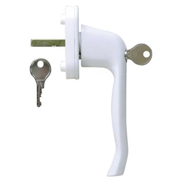 Ikkunapainike Solid Elements lukittava hopea