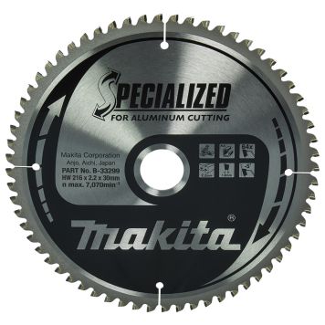 Pyörösahanterä Makita B-33299 Z-64 Ø 216 x 30 x 2,2 mm
