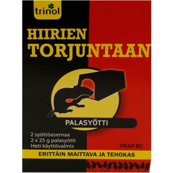 Palasyötti Trinol Frap Block hiirten torjuntaan 2 kpl