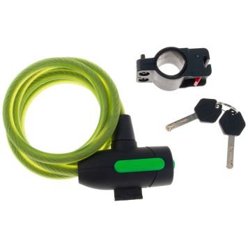 Spiraalilukko Cavo 10/150 cm Lime