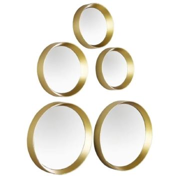Sisustuspeilisetti Mirrors and More Lia Kulta 5 kpl