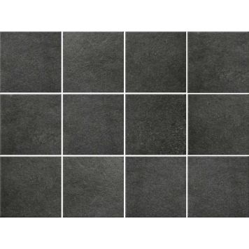 Lattialaatta Pukkila Europe mattamusta 10 x 10 cm