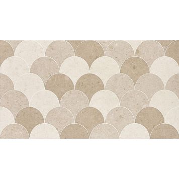 Seinälaatta LPC Kairo viuhka hiekka 24,7 x 44,7 cm