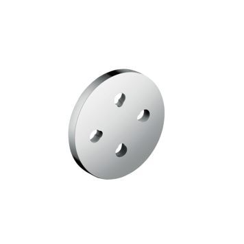 Korotuskappale Hansgrohe Showerpipen yläkiinnitykseen Kromi Ø 80 mm