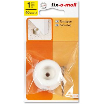 Ovenpysäytin ruuvilla Fix-o-moll valkoinen Ø 40 mm