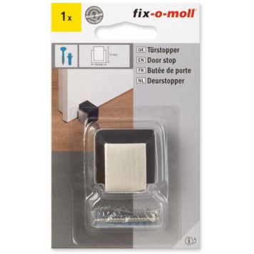 Ovenpysäytin Fix-o-moll metalli satin