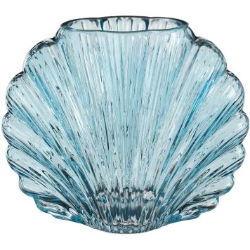 Lasimaljakko simpukka 20 cm sininen